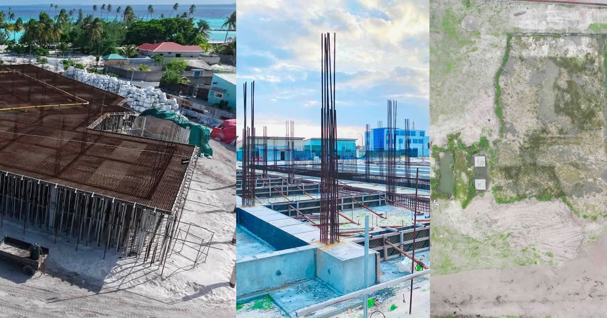 ސަރުކާރުން ހއ އަތޮޅުގައި އިމާރާތްކުރަމުންދާ 3 ހޮސްޕިޓަލްގެ މަސައްކަތުގެ ދުވެލި ހާސްބައި ތަފާތު!