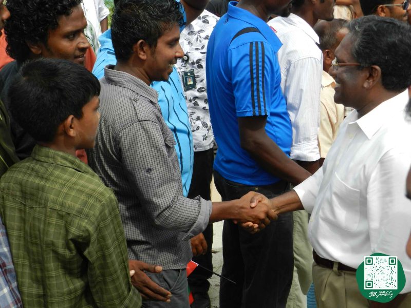 ފޮޓޯ: ރައީސް ވަހީދު އިހަވަންދޫއަށް ވަޑައިގަތުމުން މަރުހަބާ ދެންނެވުން