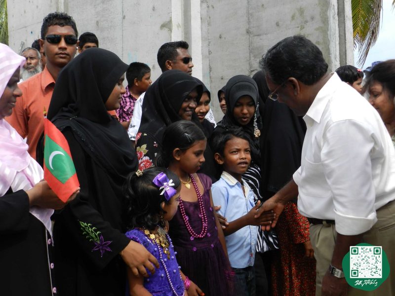 ފޮޓޯ: ރައީސް ވަހީދު އިހަވަންދޫއަށް ވަޑައިގަތުމުން މަރުހަބާ ދެންނެވުން