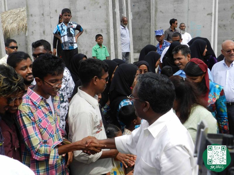 ފޮޓޯ: ރައީސް ވަހީދު އިހަވަންދޫއަށް ވަޑައިގަތުމުން މަރުހަބާ ދެންނެވުން