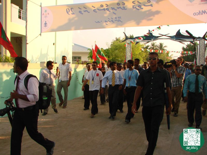 ފޮޓޯ: މަސްވެރިންގެ ދުވަހުގެ ހަރަކާތްތަކަށް ރައީސް ނަޝީދު އިހަވަންދޫއަށް ވަޑައިގަތުން