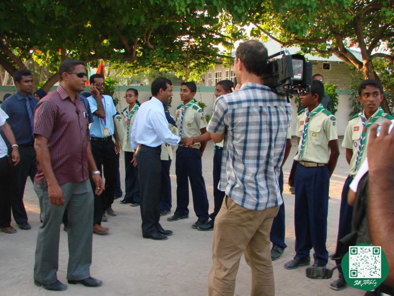 ފޮޓޯ: މަސްވެރިންގެ ދުވަހުގެ ހަރަކާތްތަކަށް ރައީސް ނަޝީދު އިހަވަންދޫއަށް ވަޑައިގަތުން