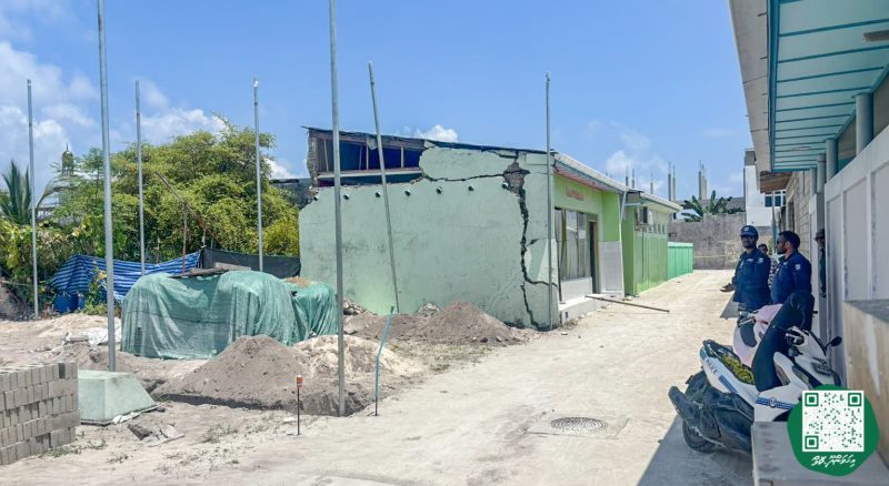 ފޮޓޯ: ގާތުމަލަ ފިހާރައިގެ ފާރެއް ވެއްޓި ގެއްލުންވުން